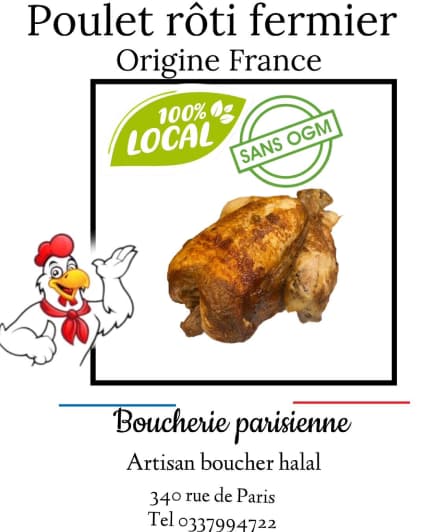 Poulêt fermier rôti les dimanches, pensez à réserver